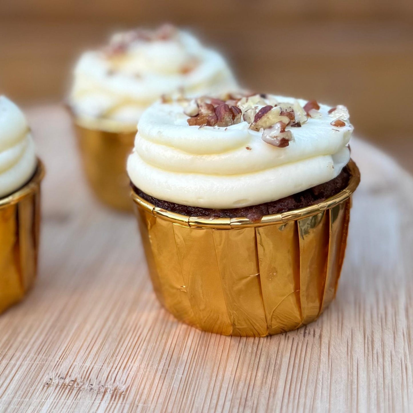 Carrot Cake & Cream Cheese Cupcakes